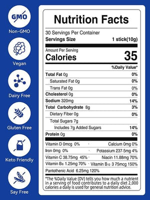 Pictaw Lemon Lime Electrolytes Powder Packets - Hydration Packets
